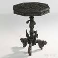 AngloIndian Carved Hardwood Center Table