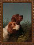Colin Graeme British 18581910 Portrait of Two Hunting Dogs