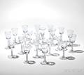 Twentytwo Pieces of Air Twist Glass Stemware