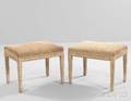 Pair of Northern Italian Neoclassical Stools