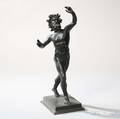 Continental School Late 19th Century Grand Tour Bronze Figure of The Dancing Faun