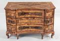 German Walnut Inlaid Baroquestyle Commode