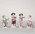Four Meissen Porcelain Figures