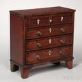 Georgianstyle Miniature Mahogany Fivedrawer Chest
