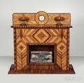 Barton La Clair Marquetry Fireplace