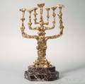 Salvador Dali Giltbronze Peace Menorah