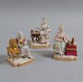 Three Continental Porcelain Figural Scenes