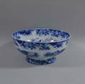 Cauldon Flow Blue Bentick Punch Bowl
