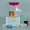 Collection of glass to include Val St Lambert compote