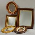 Five Mostly Walnut Mirrors and Frames