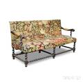 Renaissancestyle Carved Walnut Needlepointupholstered Settee