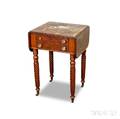 Federal Mahogany Twodrawer Dropleaf Worktable