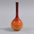 Wheeling Peachblow Glass Bud Vase
