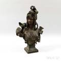 Cast Bronzed Metal Figure After Anton Nelson