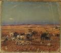 Oscar F Adler Massachusetts 18681932 Desert Scene with Miners