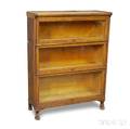 Oak Threestack Barrister Bookcase