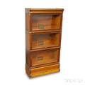 GlobeWernicke Oak Threestack Barrister Bookcase