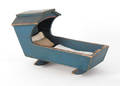Painted doll cradle 19th c