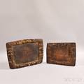 Two Yoruba Carved Wood Divination Trays