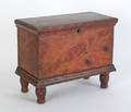 Pennsylvania painted pine miniature blanket chest 19th c
