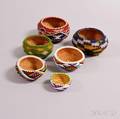 Six Paiute Beaded Baskets