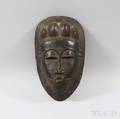 Baule Carved Wood Mask