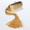 Judith Leiber Goldtone Metal Clutch