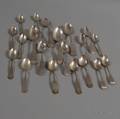 Approximately Twenty Coin Silver Tablespoons and Teaspoons