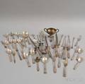 Group of American Sterling Silver and Silverplated Flatware