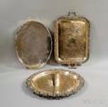 Three Silverplated Trays