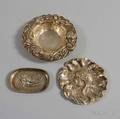 Three Art Nouveau Sterling Silver Dishes