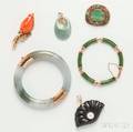 Group of Asian Hardstone Jewelry