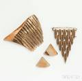 Three Pieces of Modern Brass Jewelry