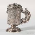 Silver Handled Charity Container