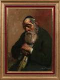 Adolf Adi Adler GermanIsraeli 19171996 Portrait of Rabbi Levy