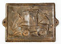 Cast iron pumper fire mark for Firemans Insurance Company Pittsburgh ca 1834