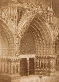 Charles Marville French 18131879 Central Portal West Faade Reims Cathedral