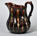 Bennington Pottery Flint Enamel Diamond Pattern Pitcher