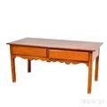 English Pine Twodrawer Low Table