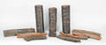 Collection of riveted leather and leather covered copper fire hose sections 19th c
