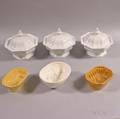 Three Ironstone Tureens and Three Food Molds