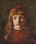 Attributed to Frank Duveneck American 18481919 Study in Browns