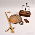 Two Brass Iron and Wood Scales