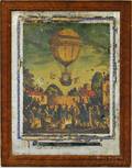 British School 19th20th Century View of the Balloon of Mr Sanders Ascending