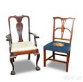 Two Colonialstyle Mahogany Chairs