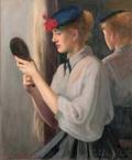 Margaret Fitzhugh Browne American 18841972 Studying Her Reflection