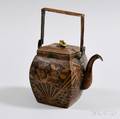 Chinese Mixed Metal Teapot