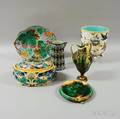 Six Wedgwood Majolica Items