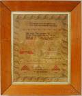 Framed Needlework Sampler Hannah Mawson