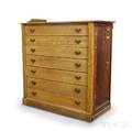 Oak Sevendrawer Lockend Chest